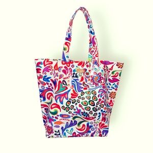 Consuela basic tote bag purse white swirly Sophie western carry all
